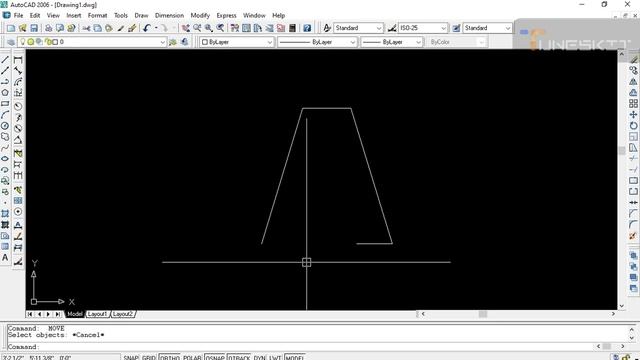 AutoCAD 2006 Work. 2D work.1st training simple A. смотреть онлайн