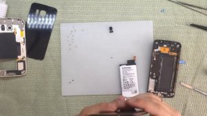 Samsung Galaxy S6 Edge SM-G925F замена дисплея и сенсора \ Edge SM-G925F Samsung S6 Display Repair