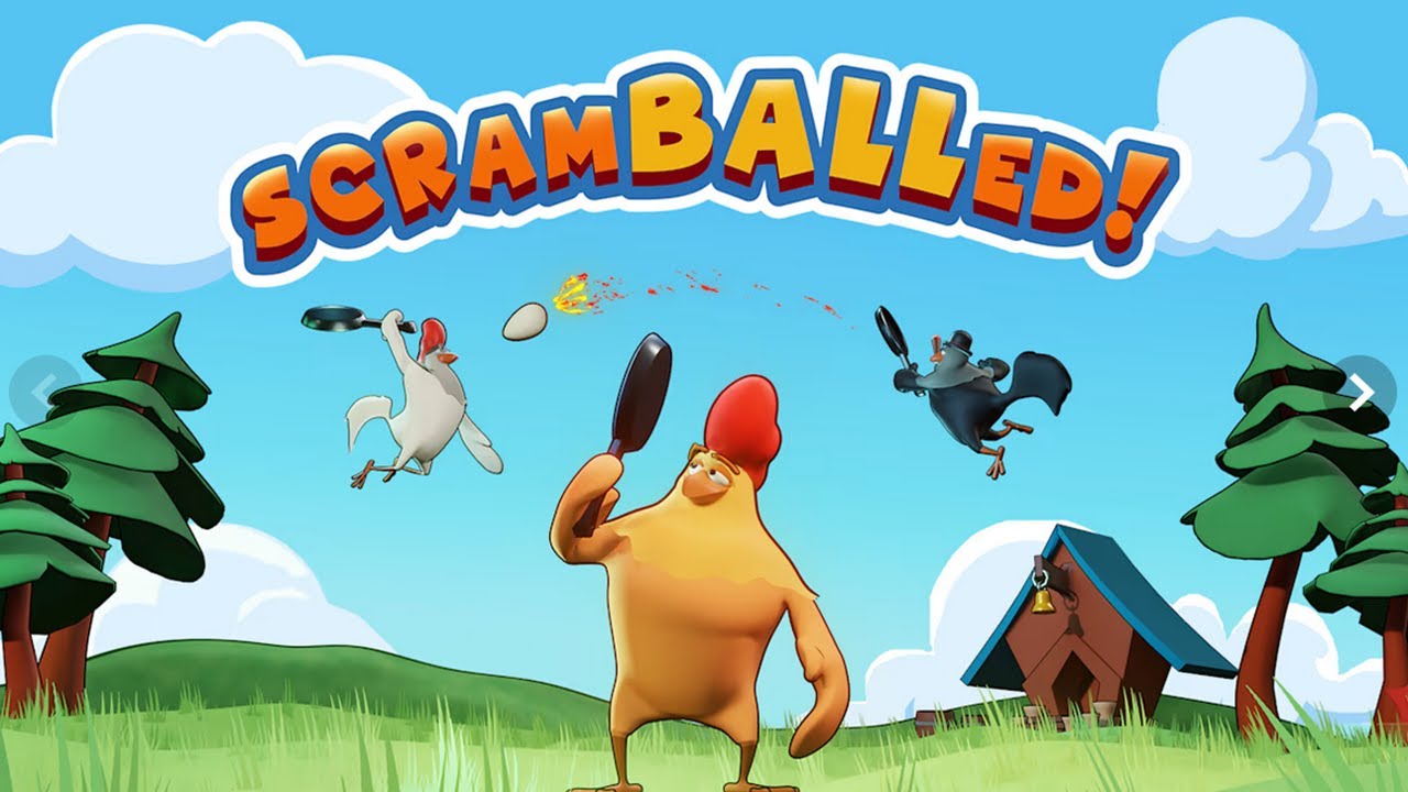 СуперКот играет в Куриный теннис! ? Scramballed Chicken Tennis!