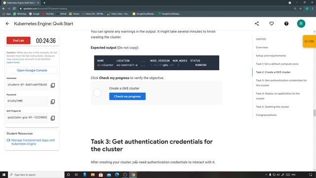 Kubernetes Engine: Qwik Start | Qwiklabs [GSP100] смотреть онлайн