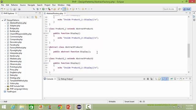 Abstract Factory Design Pattern In PHP смотреть онлайн