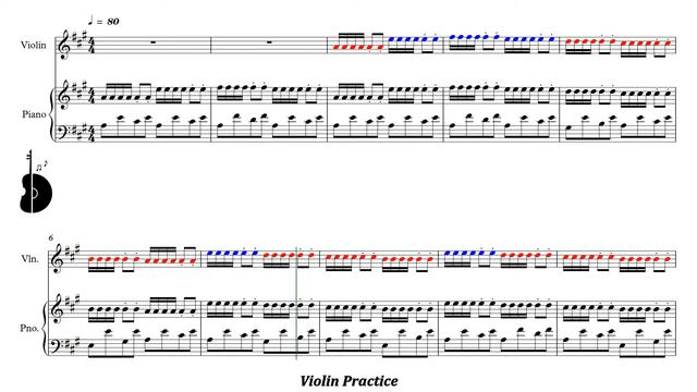 Suzuki Violin Book 1 | Twinkle Twinkle Little Star | Variation A | Piano Accompaniment | PPM = 80 смотреть онлайн