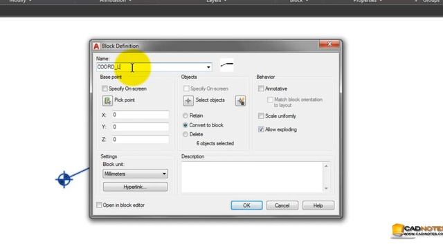 Label Coordinate Automatically with AutoCAD Block смотреть онлайн
