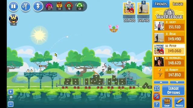 Angry Birds Friends Tournament Level 4 Week 157 “ Help Nepal “ NO POWER UPS смотреть онлайн