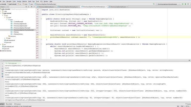 08. JNDI - search syntax смотреть онлайн