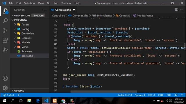 35.- Sistema de venta en PHP, Javascript y MySQL, Ajuste en nueva venta смотреть онлайн