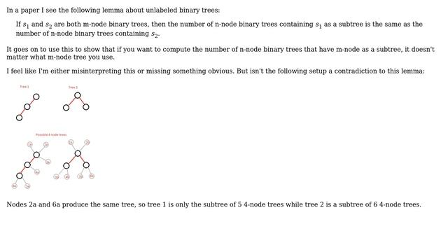 Number of n-node binary trees containing an m-node binary subtree смотреть онлайн