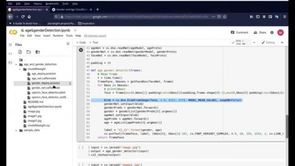 Gender and Age Detection - Python OpenCV Project using Google Colab - with code