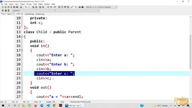 Public, Protected and Private Inheritance in C++(Urdu/Hindi) смотреть онлайн