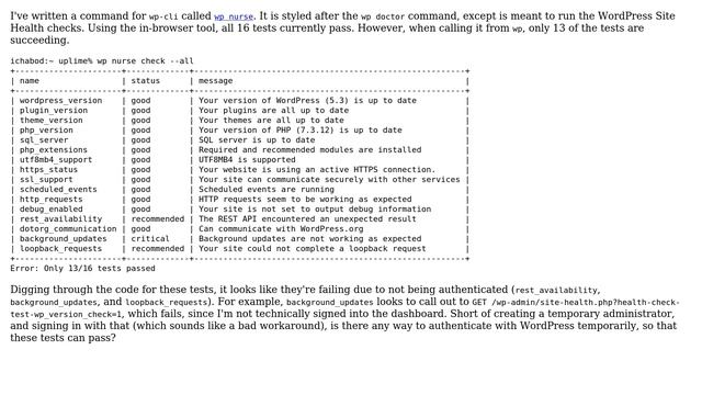 Wordpress: How can I run a WP-CLI command as authenticated user? смотреть онлайн
