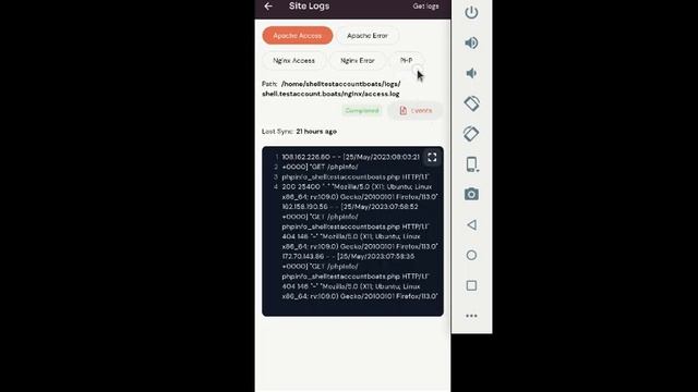 How to check php logs site? смотреть онлайн