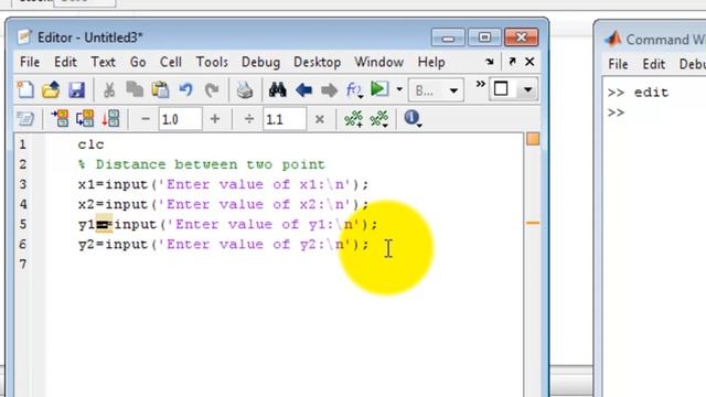 MATLAB Tutorial - Matlab Programming - Distance between two points смотреть онлайн