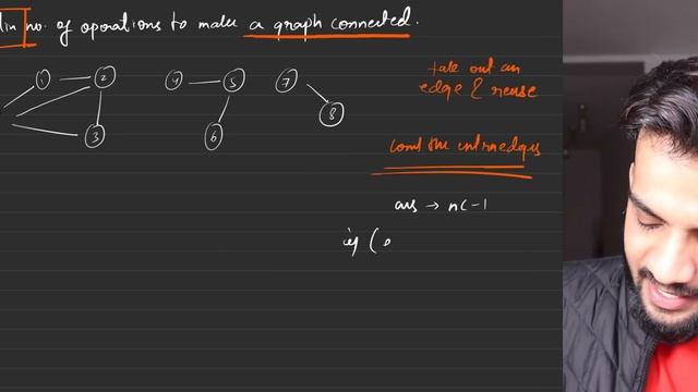 G-49. Number of Operations to Make Network Connected - DSU смотреть онлайн