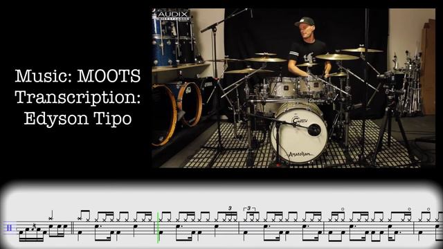 Moots - Drum transcription смотреть онлайн