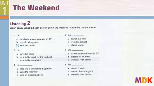 Tactics for Listening Third Edition Developing Unit 1 The Weekend смотреть онлайн