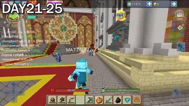 I Spent 100 DAYS in Blockman Go SkyBlock смотреть онлайн