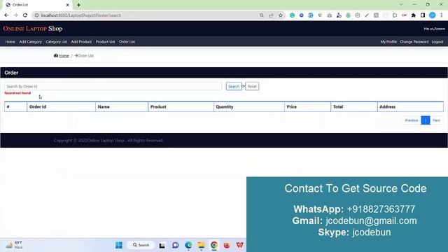 Online Laptop Shop Project in spring boot and hibernate with source code смотреть онлайн