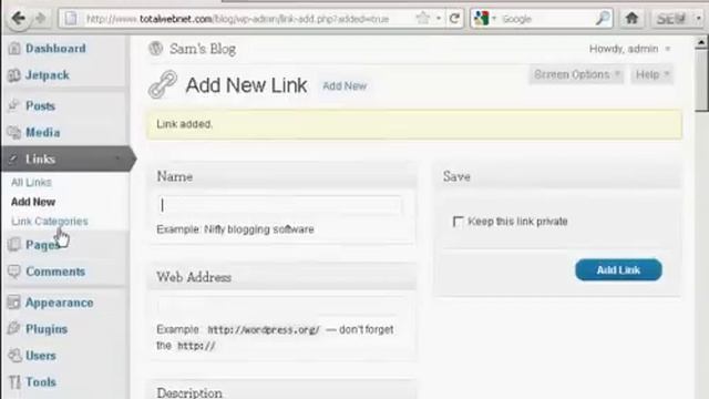 Add and edit links to your wordpress blog смотреть онлайн