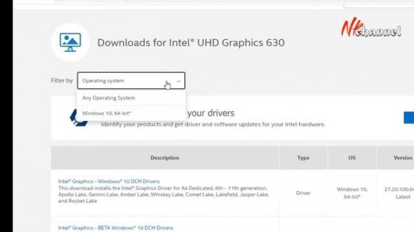 Download driver vga intel uhd graphics 600