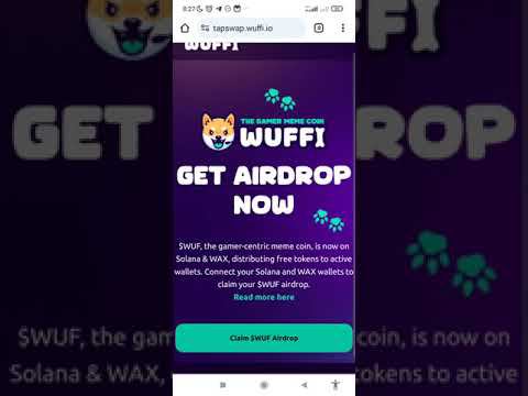 Короткий гайд как получить токены $WUF в дропе от Tapswap и WUFFI