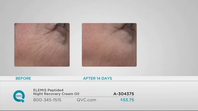 ELEMIS Peptide4 Night Recovery Cream Oil on QVC смотреть онлайн