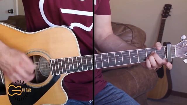 Mind On Fishin' - Trace Adkins | Guitar Tutorial смотреть онлайн