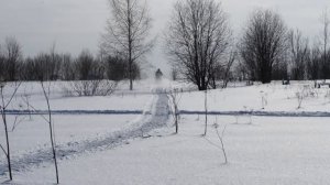 Самодельный снегоход на гусенице.