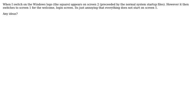 Windows 7 64 bit, dual monitor issue смотреть онлайн