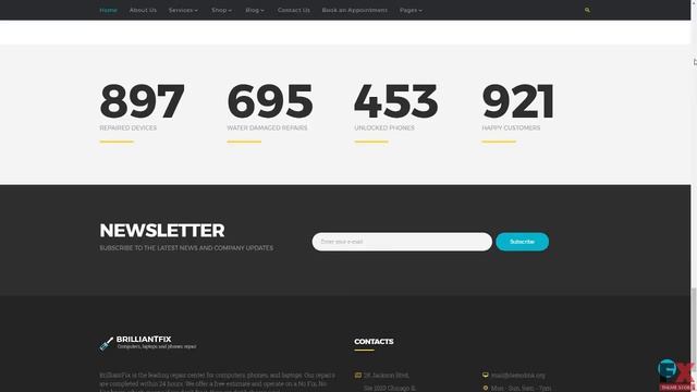 BrilliantFix - Service Center Website Template TMT review by Gerald Kenton смотреть онлайн
