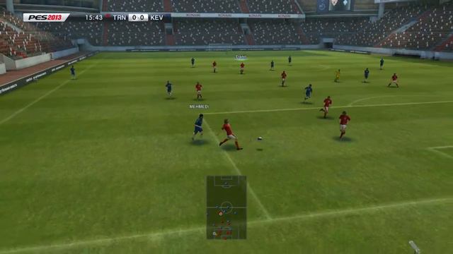 Играем в PES 13 "Become A Legend". "Первая игра ". Часть 2 . смотреть онлайн