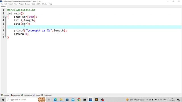 print length of string without any loop or strlen() смотреть онлайн