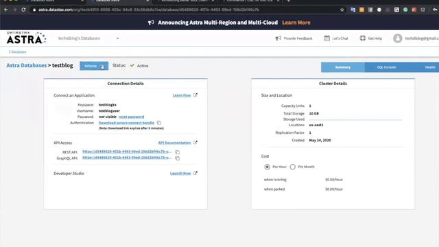 Datastax Astra   - Cassandra DBaaS смотреть онлайн