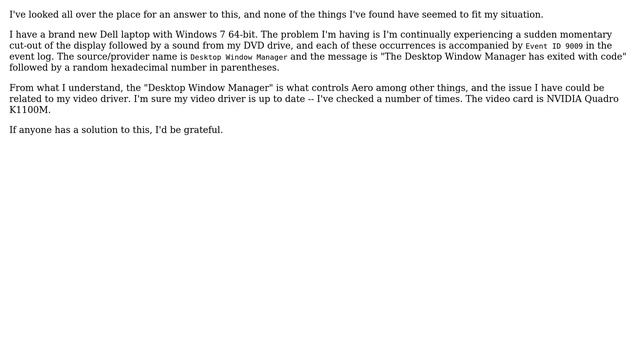 Event ID 9009 -- "The Desktop Window Manager has exited with code" смотреть онлайн