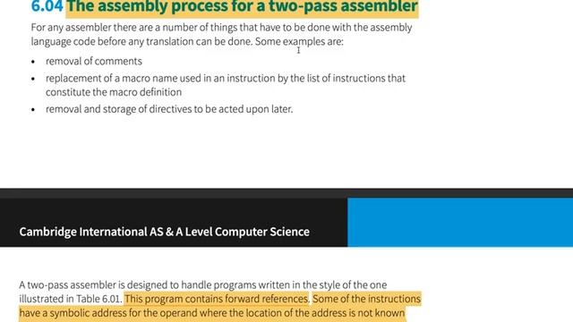 Paper 1 Unit 6 Assembly Language Symbolic, Absolute, Relative Addressing and Two Pass Assembler смотреть онлайн