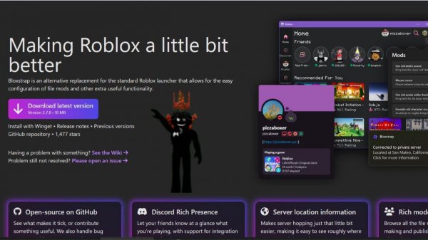 Что такое Bloxstrap и как его использовать.