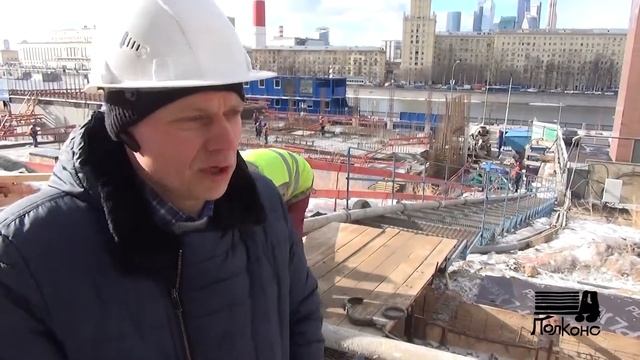 ЖК "Саввин Ривер Резиденс" линейный бетононасос LIEBHERR смотреть онлайн