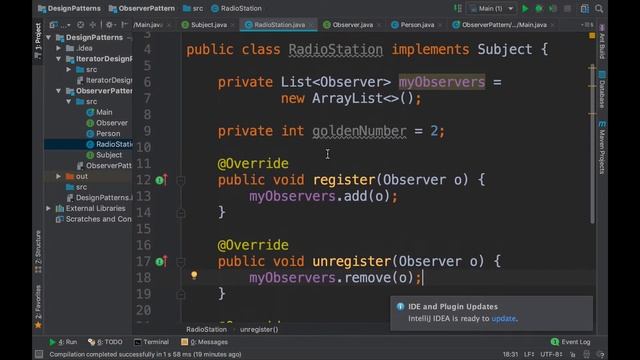 Behavioural Design Patterns: The Observer Pattern смотреть онлайн