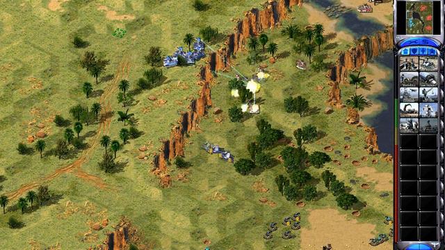 Red Alert 2 Allied Duo - Both Primary ConYards Come together смотреть онлайн