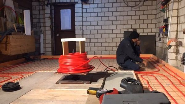 Теплый пол в гараже