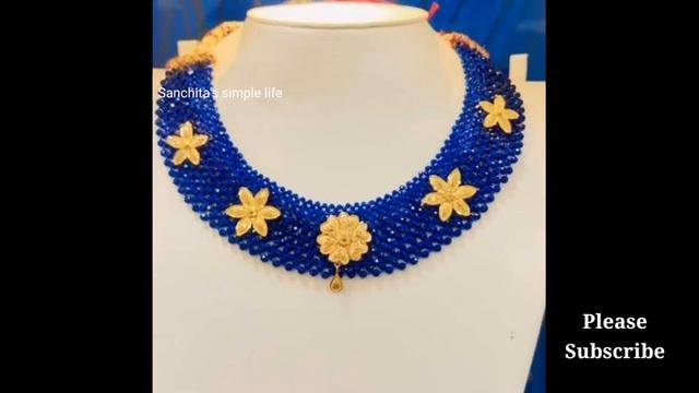 Latest 22k Gold Crystal Necklace Designs With Prices And Weight@Sanchitassimplelife смотреть онлайн