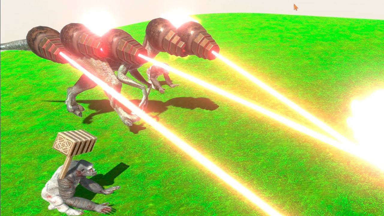 MEGA PLASMA VELOCIRAPTOR Vs EVERY UNIT - Animal Revolt Battle Simulator