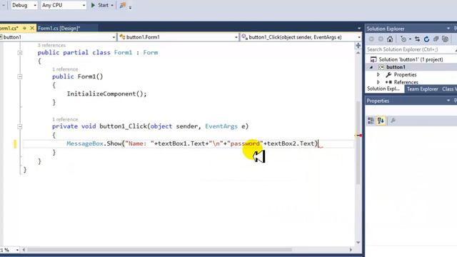 Tutorial C# Windows Form Application #1 Button and TextBox for beginner in Kurdish смотреть онлайн