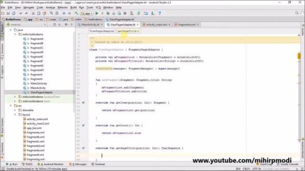 #43 Kotlin Android Tutorial | Tablayout example