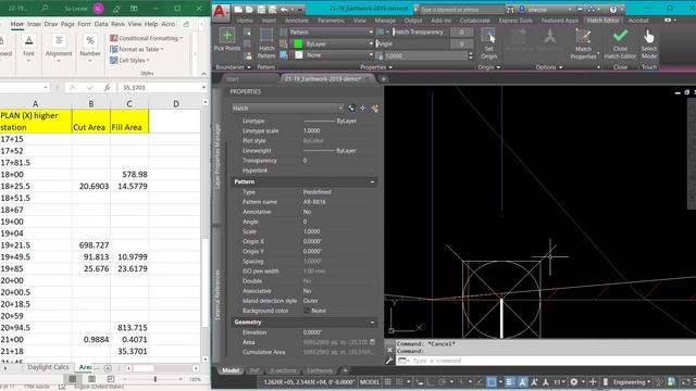 Manual Earthwork Volumes in AutoCAD 2019 - Part 5 of 5 Area Calcs смотреть онлайн