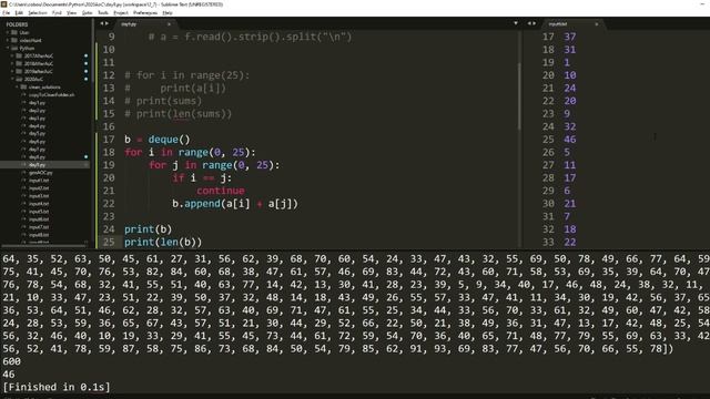 Advent of Code 2020 - Day 9 Python (3764/2390) смотреть онлайн