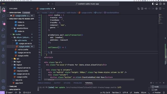 AG-Grid in SvelteKit for Spreadsheet like data editing смотреть онлайн