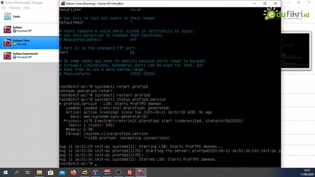 Tutorial Instalasi FTP Server (ProFTPD) pada Debian 10 смотреть онлайн