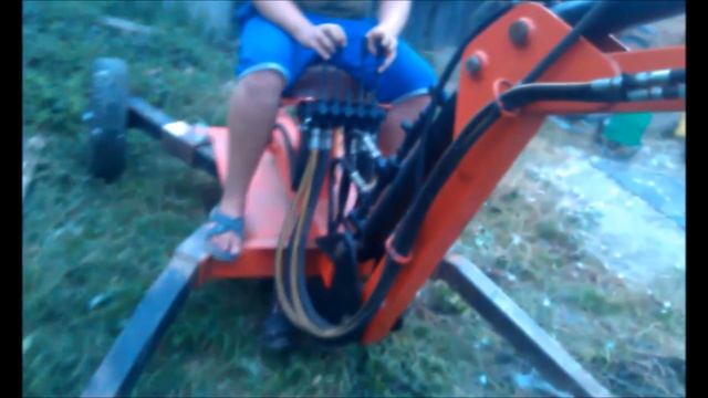 Прицепной мини экскаватор своими руками смотреть онлайн