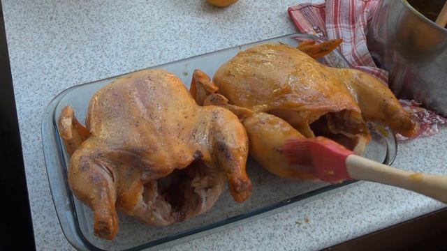 Glazed Roasted Chickens -- The Frugal Chef смотреть онлайн