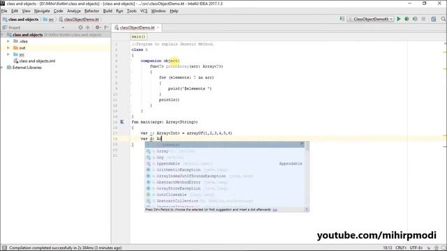 #302 Kotlin Tutorial | Generic Method смотреть онлайн